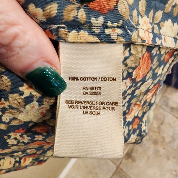 !We The Free, Free People Studded Military/Utility Jkt Floral Peplum Hem -SZ S! - Picture 10 of 11